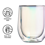 Corkcicle Glass Stemless Double Pack- Prism