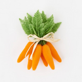Flocked Carrot, Cluster of 6