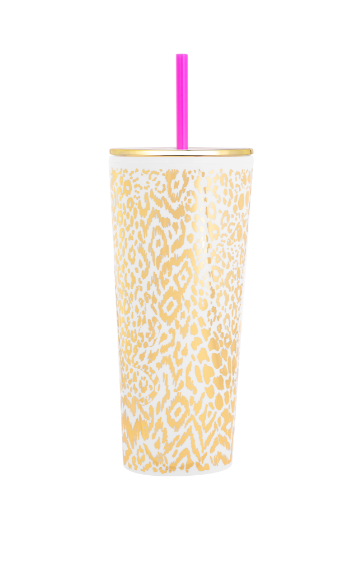 Lilly Pulitzer Tumbler with Straw
