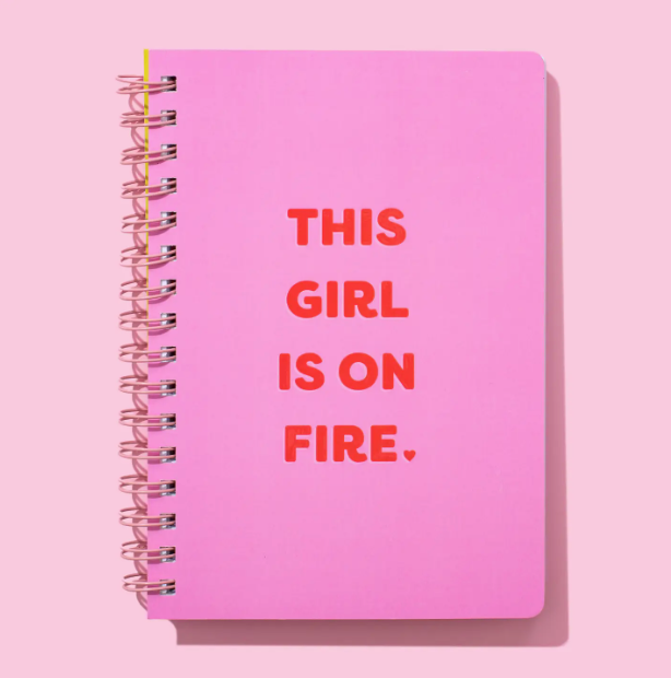 Girl On Fire Notebook