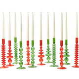 Holiday Glass Candle Holders