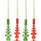 Holiday Glass Candle Holders