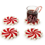 Hand-Crafted Felt Coasters w/ Pom-Poms (Set of 4)