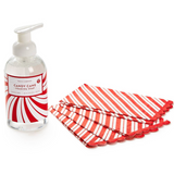 Peppermint Scented Foaming Soap & Towel Set