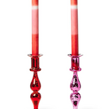 Pink Color Block Taper Candlesticks