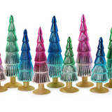 Merry and Bright Mercury Ombré Christmas Trees