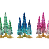 Merry and Bright Mercury Ombré Christmas Trees