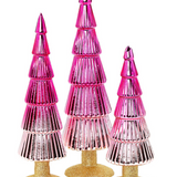 Merry and Bright Mercury Ombré Christmas Trees