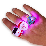 Flashing Light Up Christmas Rings