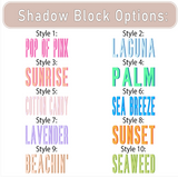 Custom Shadow Block Beach Towels