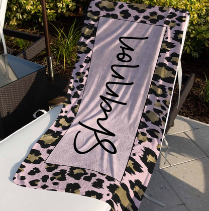 Custom Leopard Beach Towels