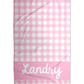 Custom Gingham Beach Towels