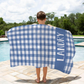 Custom Gingham Beach Towels