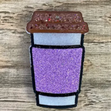 Glitter Sleeve Coffee Cup Car Freshie