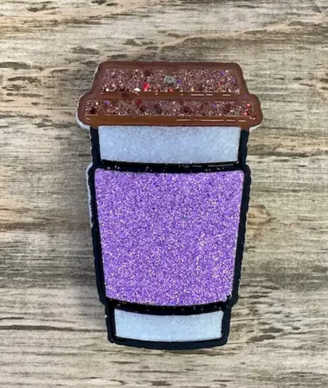 Glitter Sleeve Coffee Cup Car Freshie