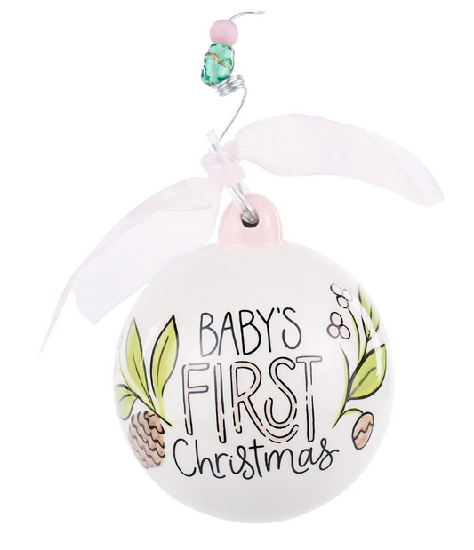 Baby Girl Deer 1st Christmas Ornament