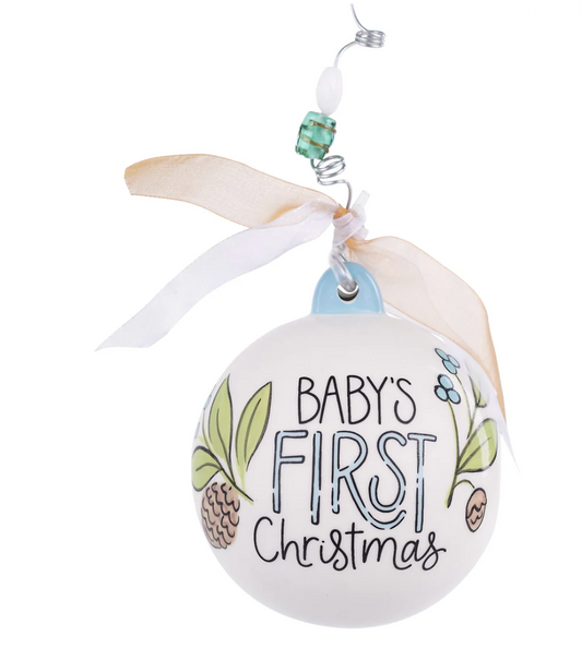 Baby Boy Deer 1st Christmas Ornament