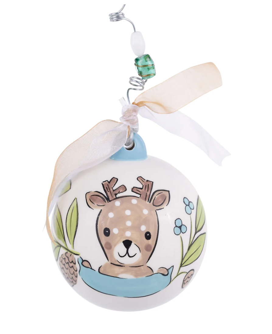 Baby Boy Deer 1st Christmas Ornament