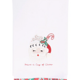 Cup of Cheer Santa Tea Towel