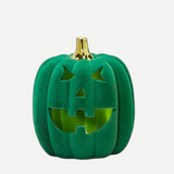 Green Flocked Jack O Lantern