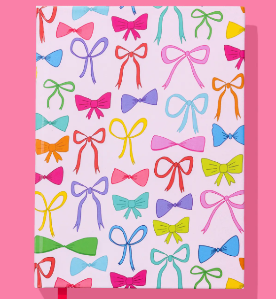 Colorful Bows Hardcover Notebook