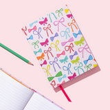 Colorful Bows Hardcover Notebook