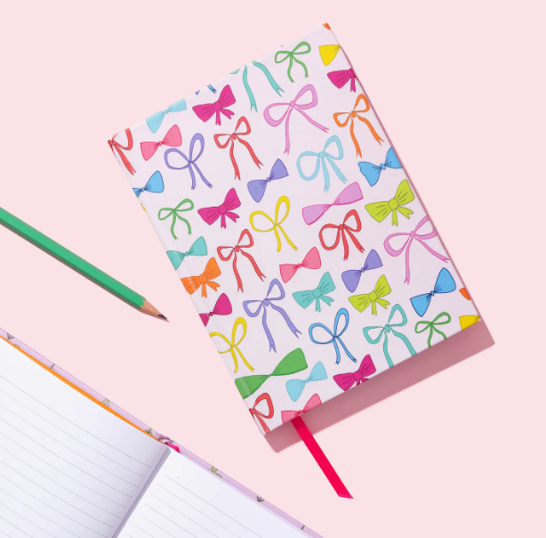 Colorful Bows Hardcover Notebook