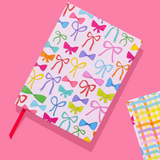 Colorful Bows Hardcover Notebook