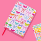 Colorful Bows Hardcover Notebook