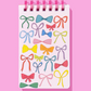 Colorful Bows Spiral Top Notebook