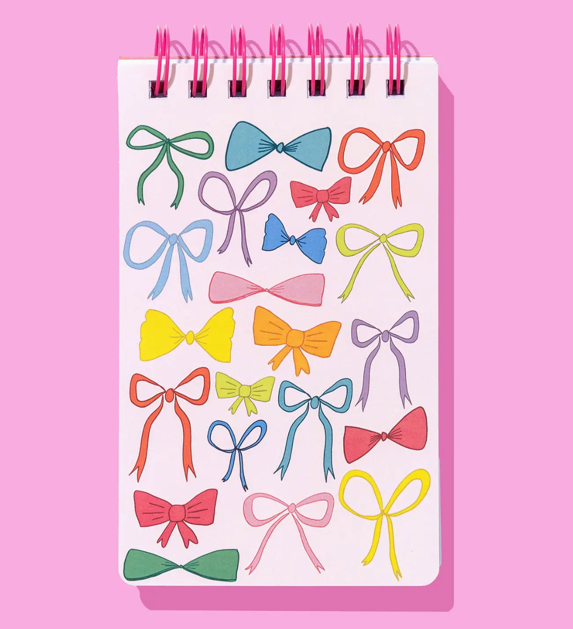 Colorful Bows Spiral Top Notebook