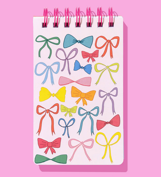 Colorful Bows Spiral Top Notebook