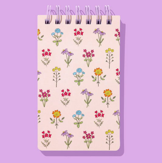 Wildflowers Spiral Top Notebook