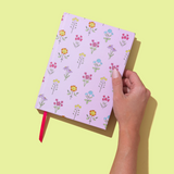 Pink Wildflowers Hardcover Notebook