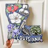 Louisiana Favorites Door Hanger