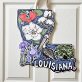 Louisiana Favorites Door Hanger