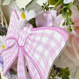 Gingham Bow Wreath/Yard Decor