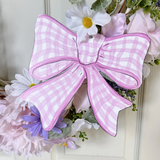 Gingham Bow Wreath/Yard Decor