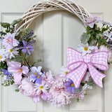 Gingham Bow Wreath/Yard Decor