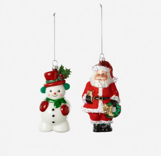 Snowman/Santa Ornament