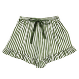 Green Stripe Pajama Set