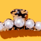 Tortoise Pearl Hair Clip