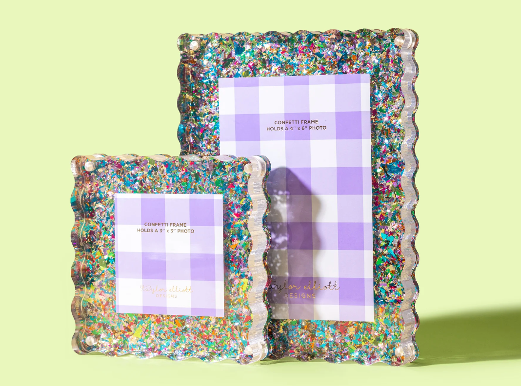 Confetti Acrylic Block Frames