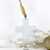 Cross Glass Ornament