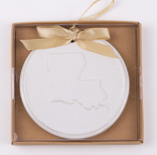 Louisiana Embossed Ornament