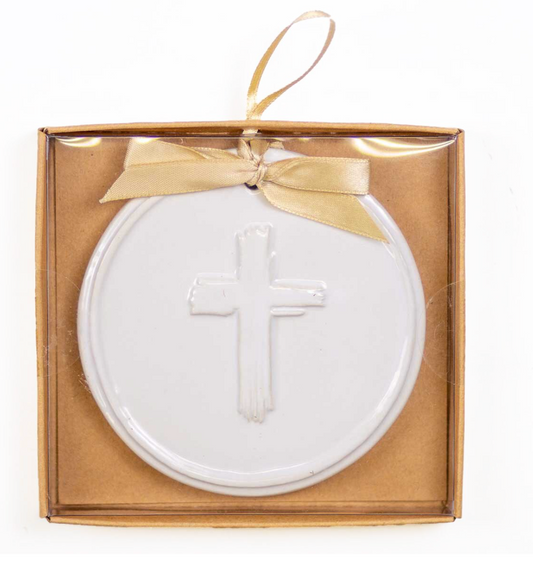 Cross Embossed Ornament