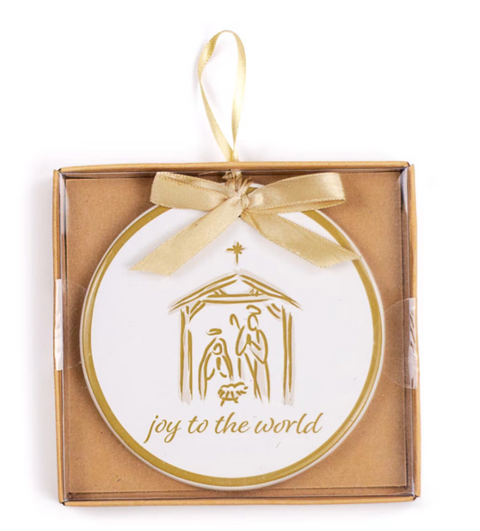 Joy to the World Nativity Ornament