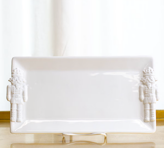 Royal Nutcracker Embossed Rectangular Platter