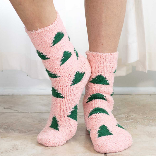 Women's Christmas Tree Snuggle Socks