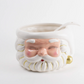 White & Gold Santa Punch Bowl and Ladle